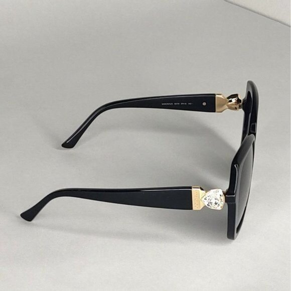 Jimmy Choo Sunglasses MANON GS 807 IR Black Oversized Swarovski Crystal NEW - Picture 6 of 16